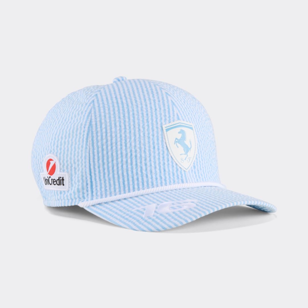 Gorra Scuderia Ferrari 2025 Charles Leclerc Edición Especial GP de Mónaco
