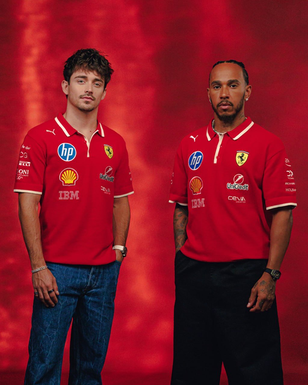 Playera Polo GP China Scuderia Ferrari PUMA 2025 Teamwear Edición Especial Oversized 2025