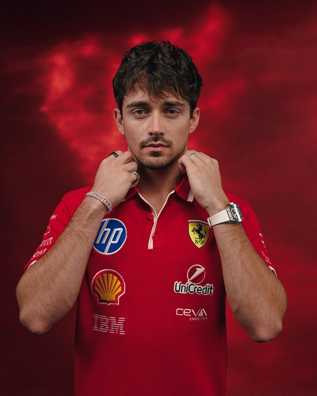 Playera Polo GP China Scuderia Ferrari PUMA 2025 Teamwear Edición Especial Oversized 2025
