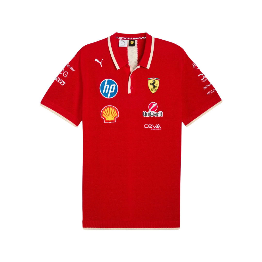 Playera Polo GP China Scuderia Ferrari PUMA 2025 Teamwear Edición Especial Oversized 2025