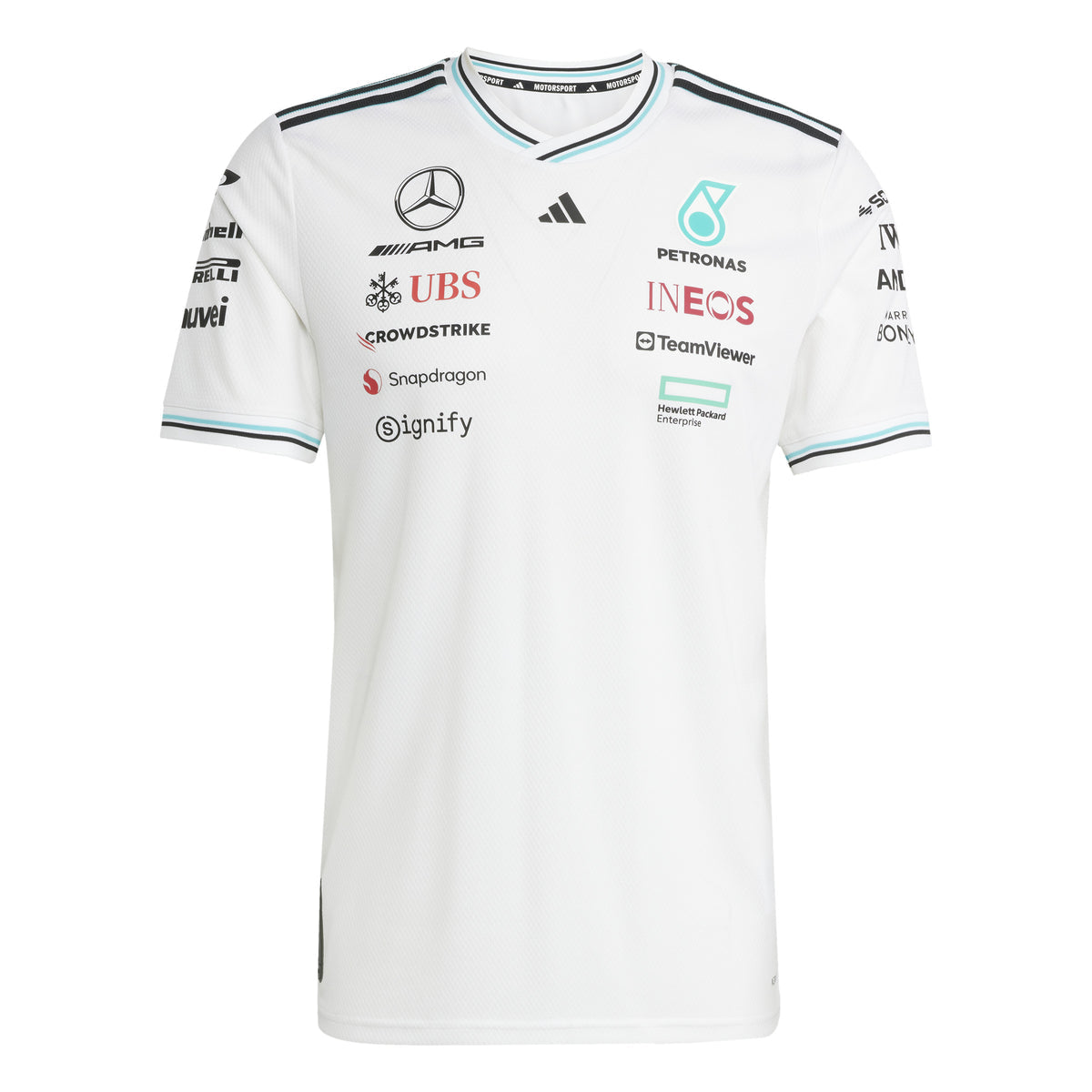 Mercedes AMG Playera Blanca Equipo 2025