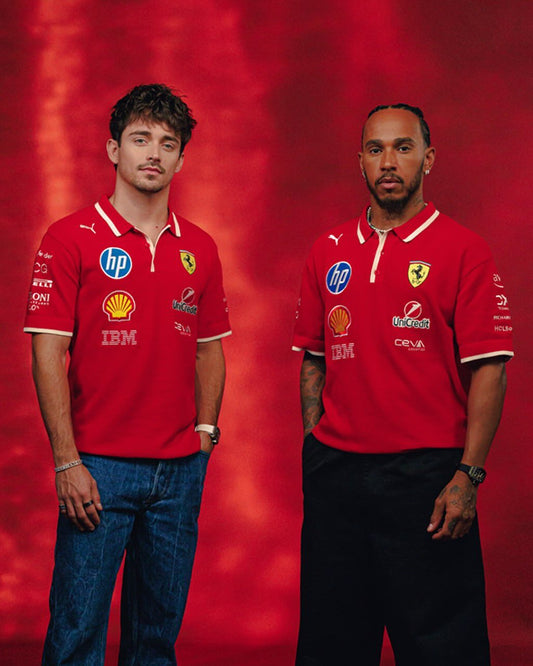 Playera Polo GP China Scuderia Ferrari PUMA 2025 Teamwear Edición Especial Oversized 2025