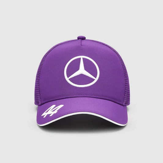 Gorra Lewis Hamilton Morada Mercedes AMG 2024