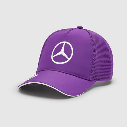 Gorra Lewis Hamilton Morada Mercedes AMG 2024