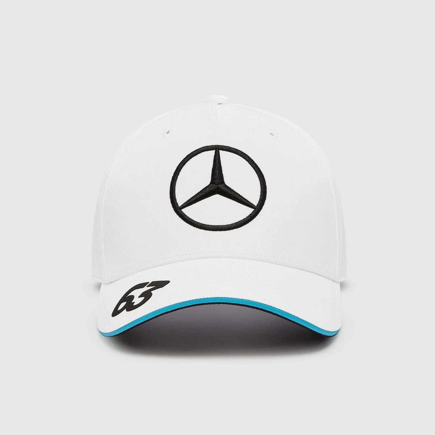 Gorra George Russell Blanca Mercedes AMG 2024