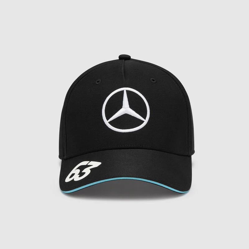 Gorra George Russel Negra Mercedes AMG 2024