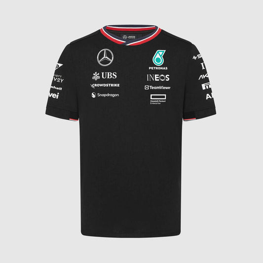 Playera Hombre Negra Equipo Mercedes AMG 2024