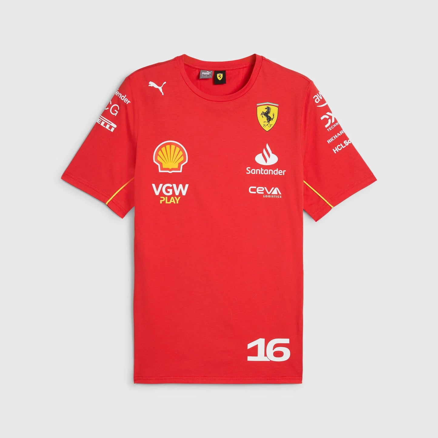 Playera Charles Leclerc Scuderia Ferrari 2024