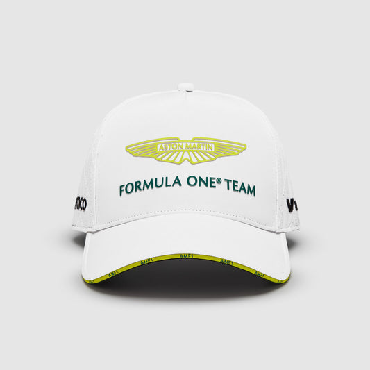 Gorra Blanca Equipo Aston Martin 2024