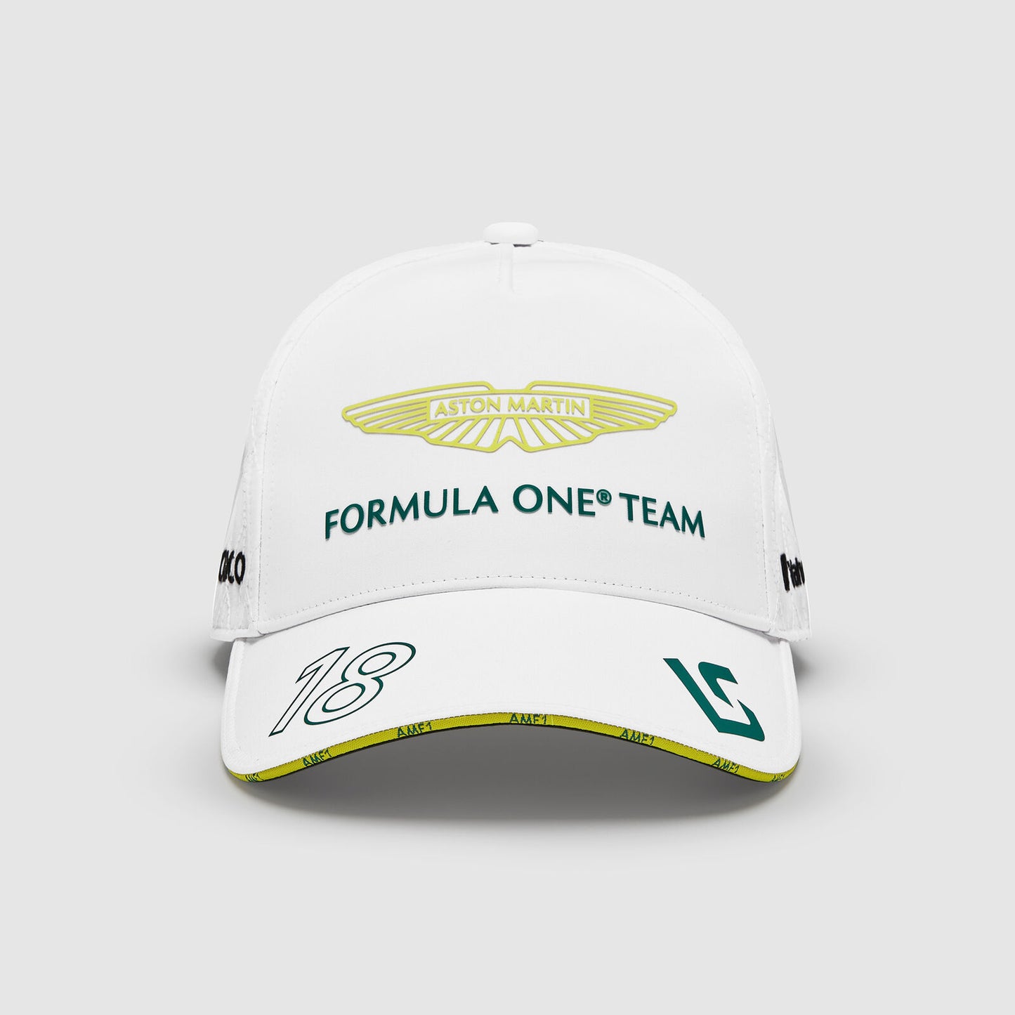 Gorra Blanca Lance Stroll Aston Martin 2024