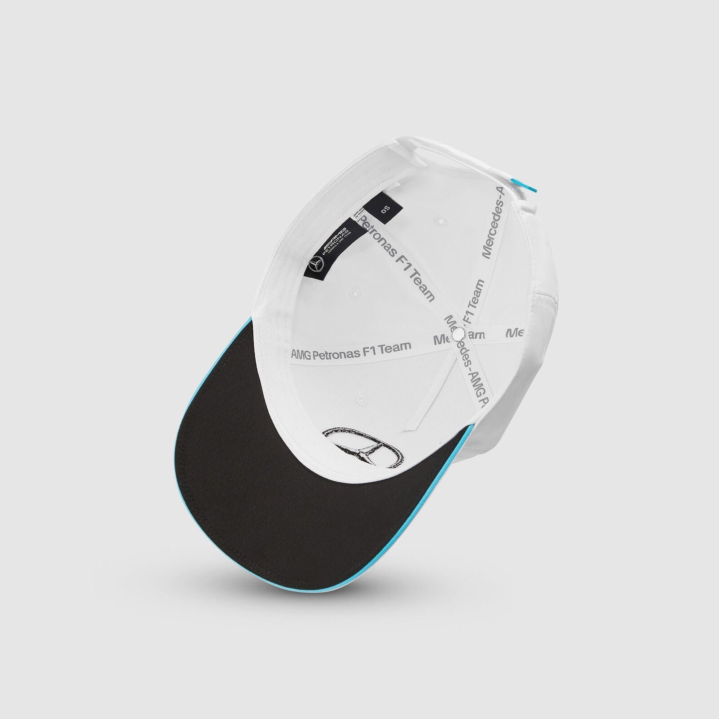 Gorra George Russell Blanca Mercedes AMG 2024